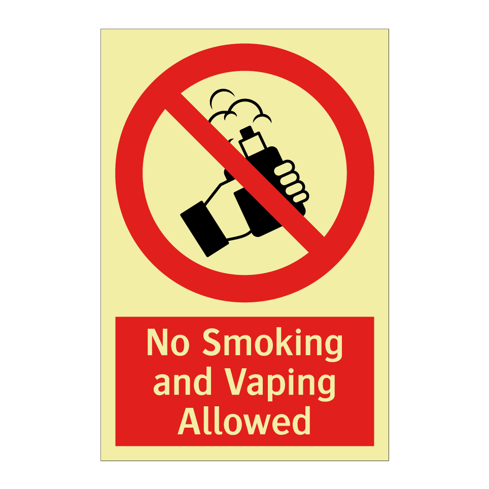 No Smoking and Vaping Allowed