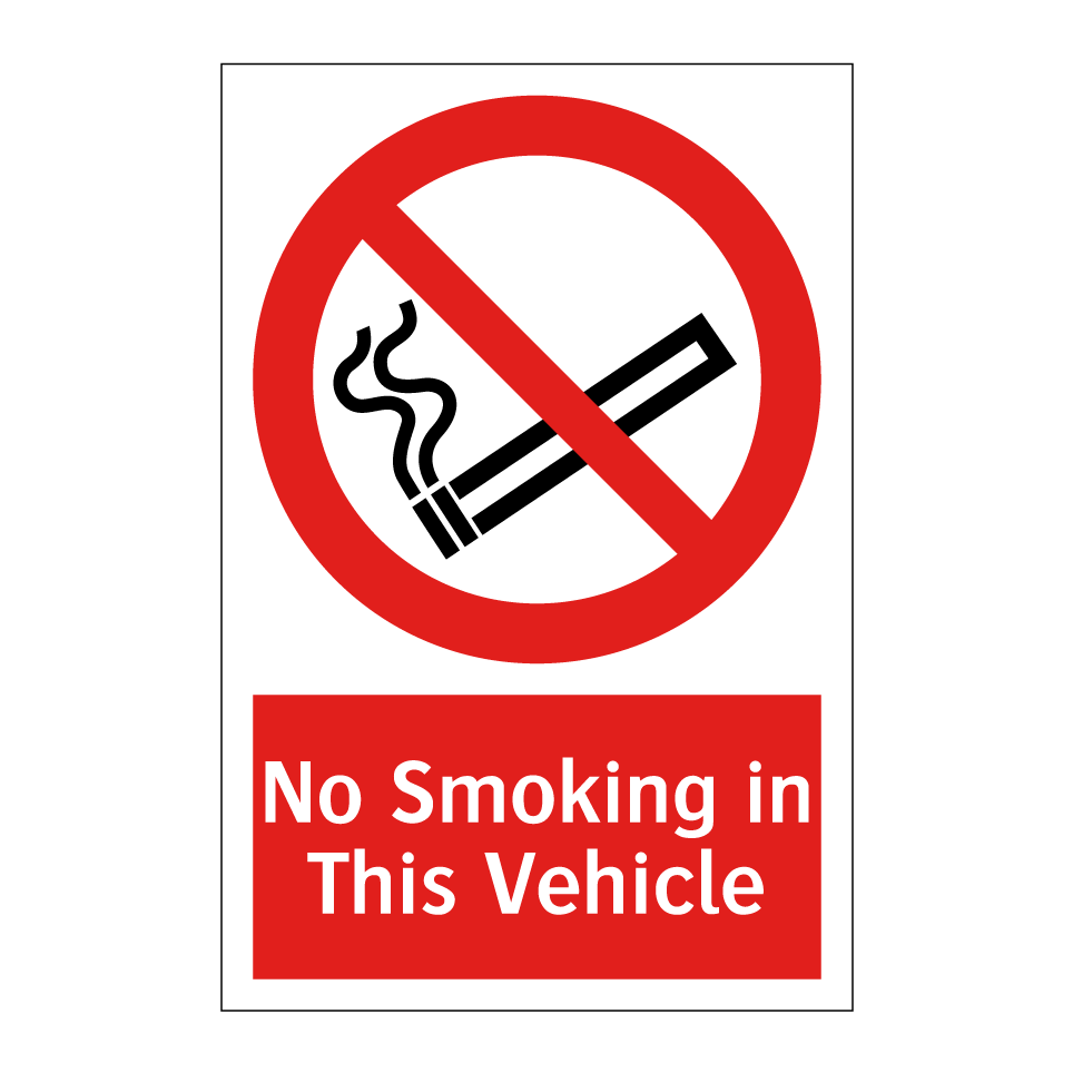 No Smoking in This Vehicle