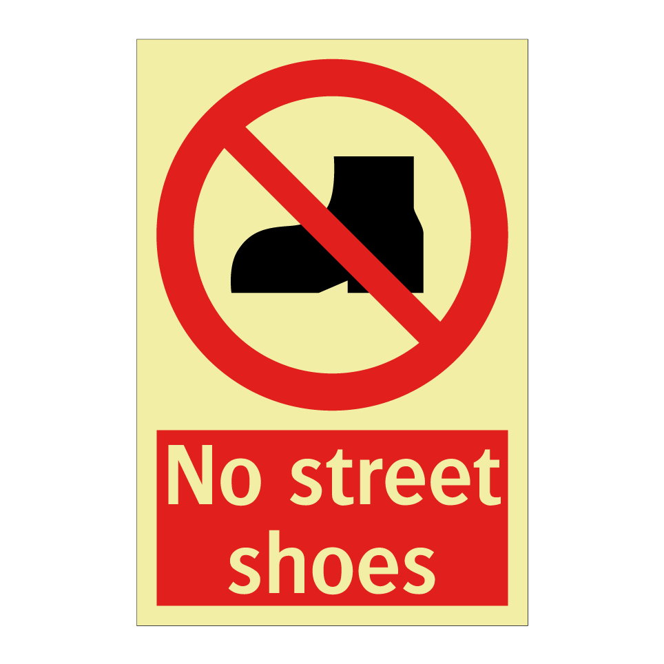 No street shoes