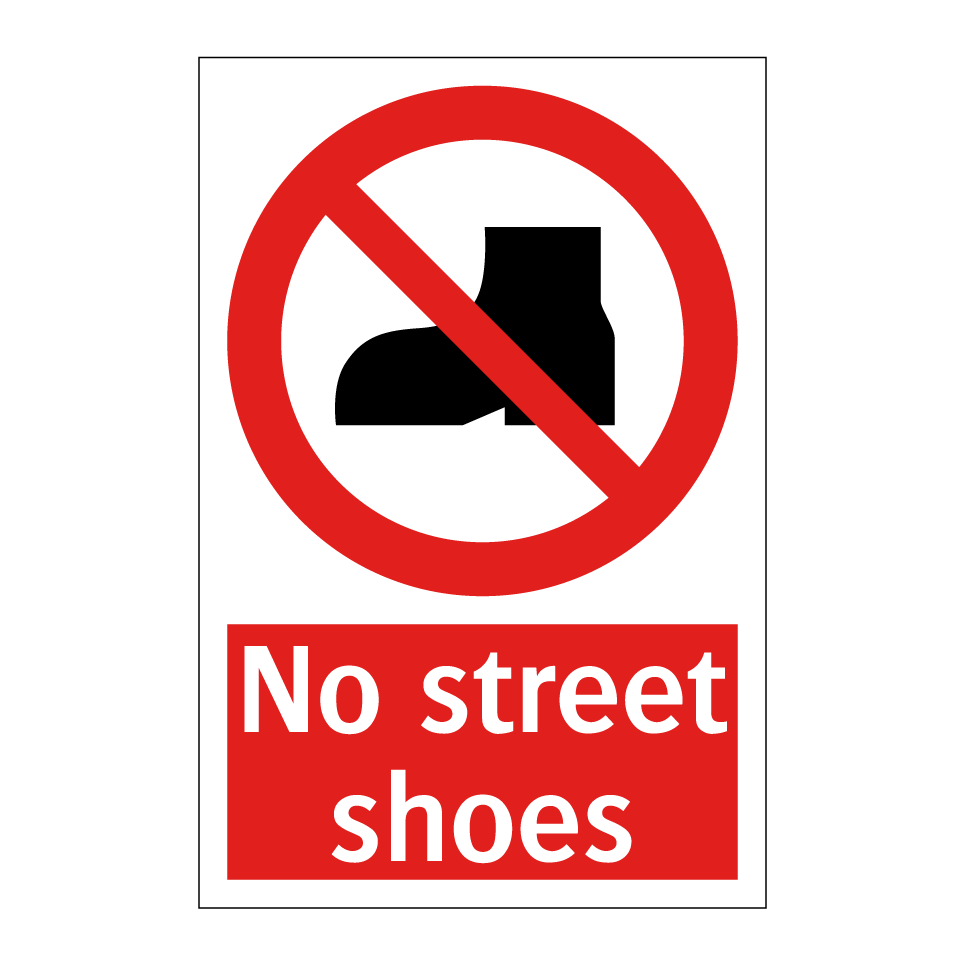 No street shoes