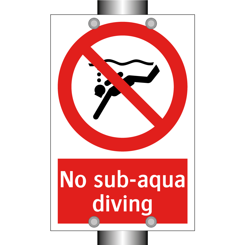 No sub-aqua diving