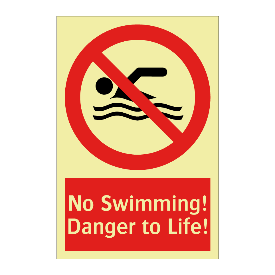 No Swimming! Danger to Life!