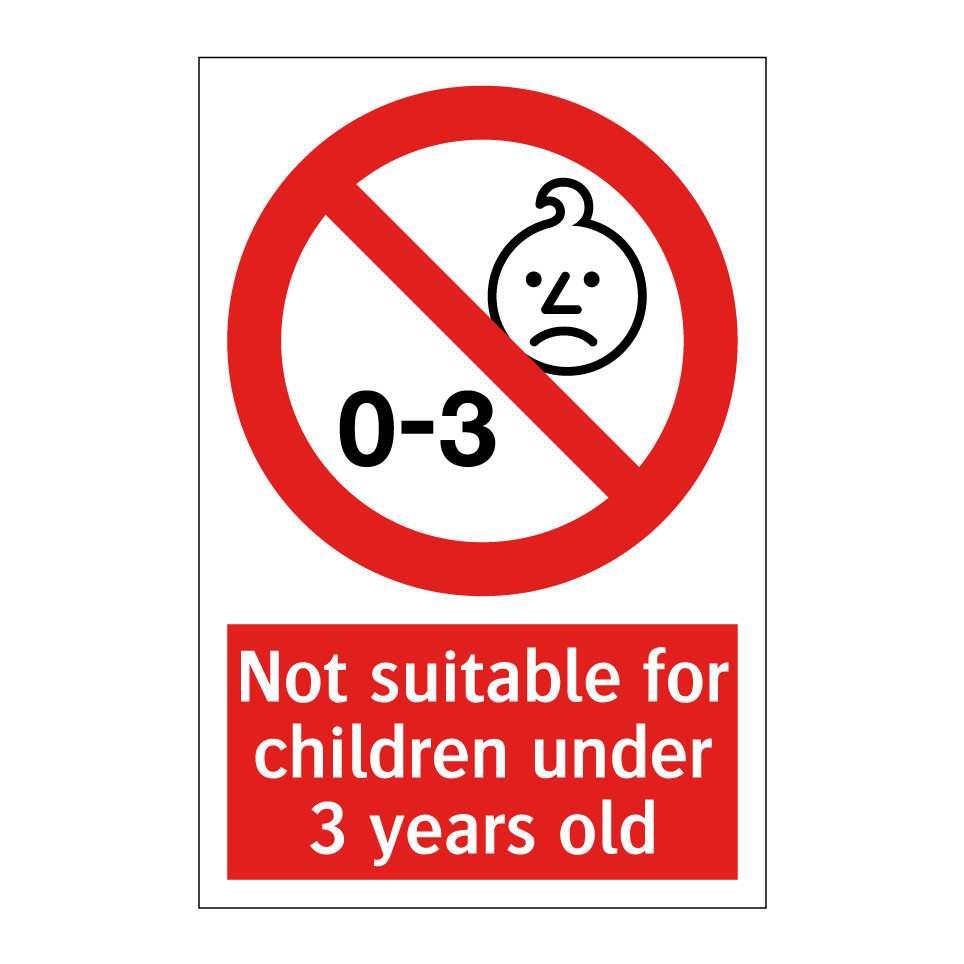 Not suitable for children under 3 years old