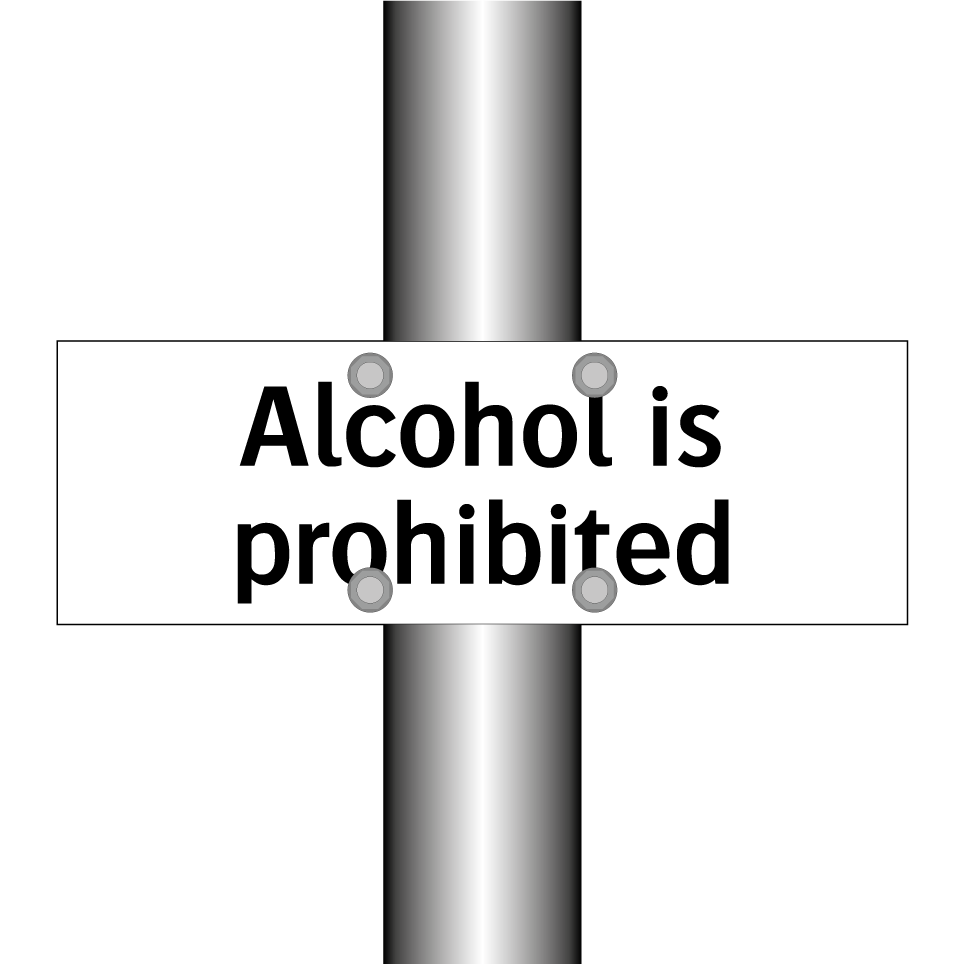 Alcohol is prohibited