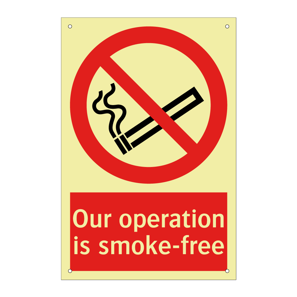 Our operation is smoke-free