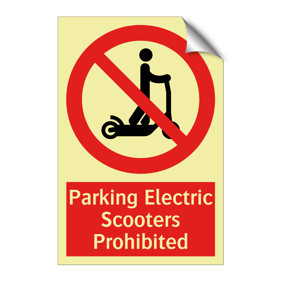 Parking Electric Scooters Prohibited