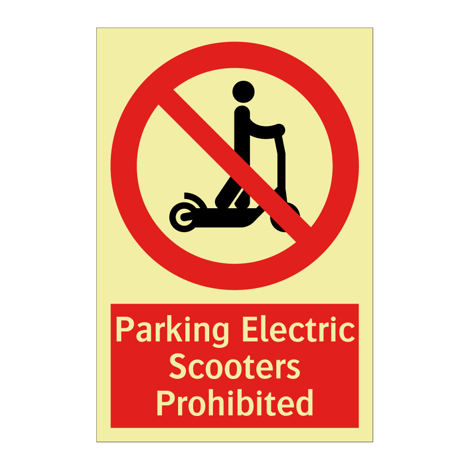 Parking Electric Scooters Prohibited