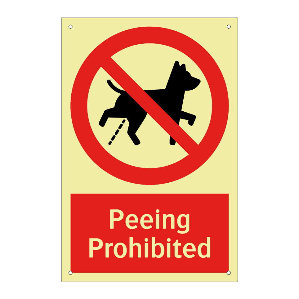 Peeing Prohibited