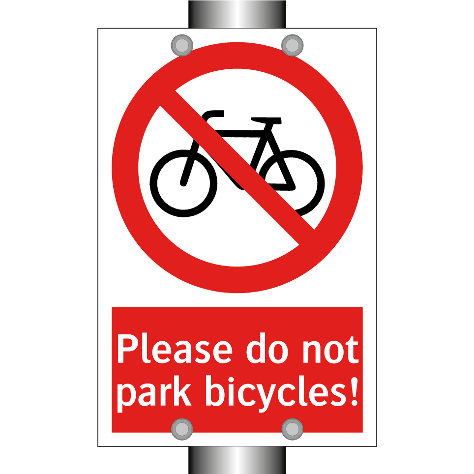 Please do not park bicycles!