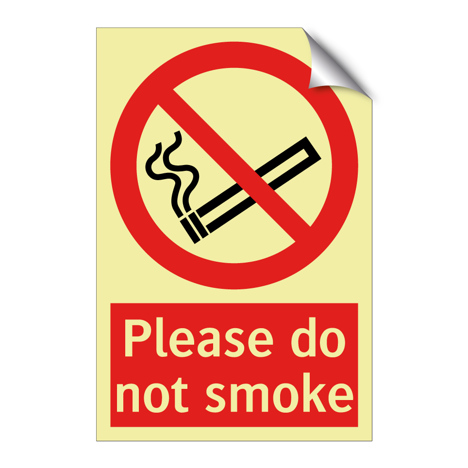 Please do not smoke