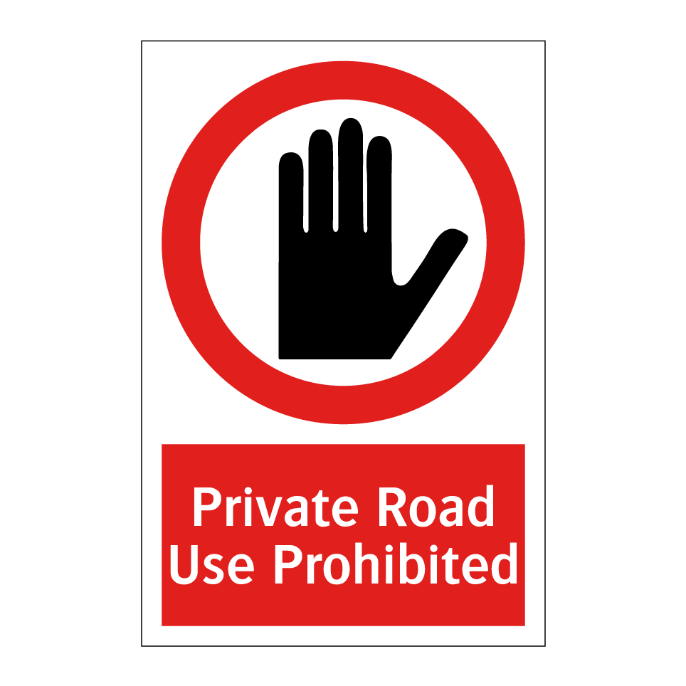 Private Road Use Prohibited