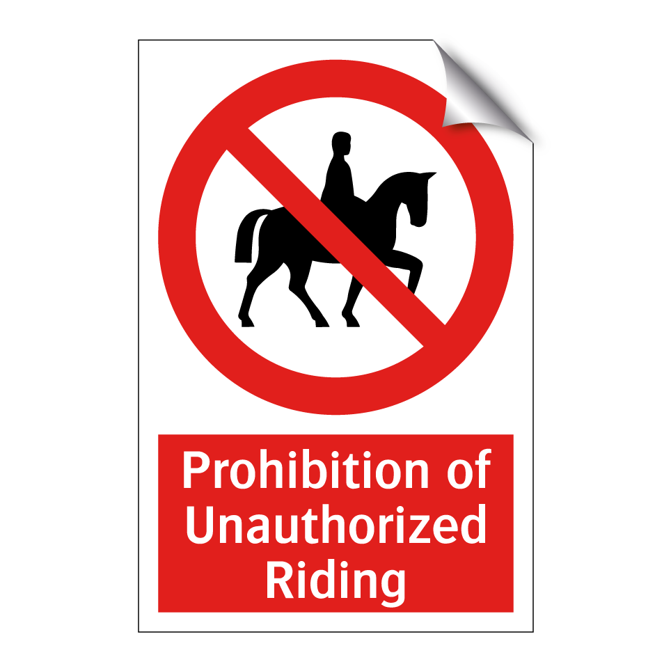 Prohibition of Unauthorized Riding
