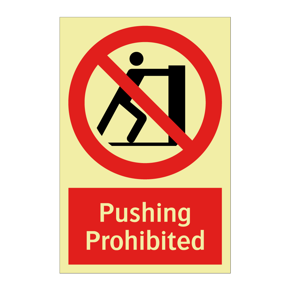 Pushing Prohibited