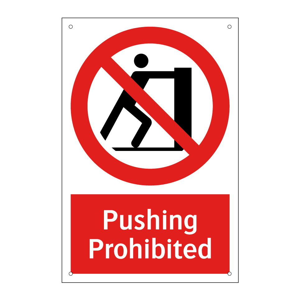Pushing Prohibited