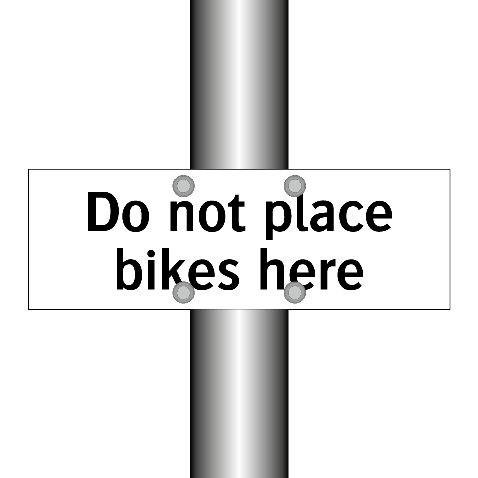 Do not place bikes here