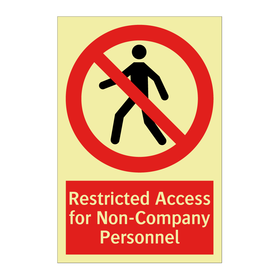 Restricted Access for Non-Company Personnel