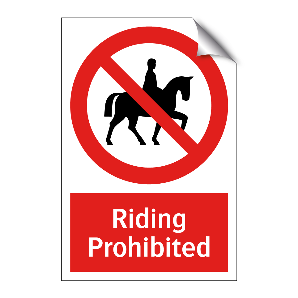 Riding Prohibited