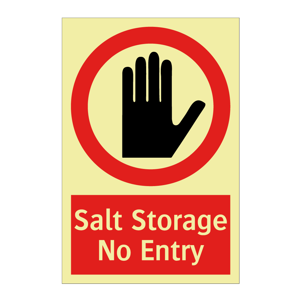 Salt Storage No Entry
