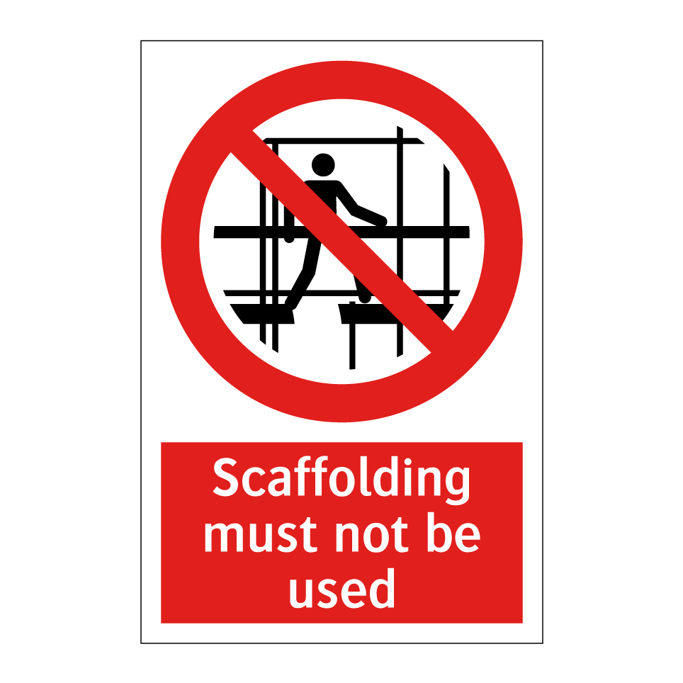 Scaffolding must not be used