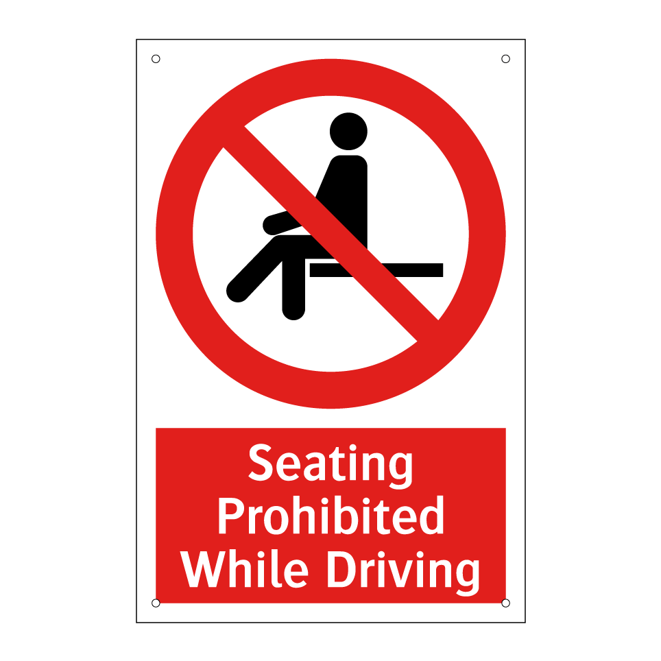 Seating Prohibited While Driving