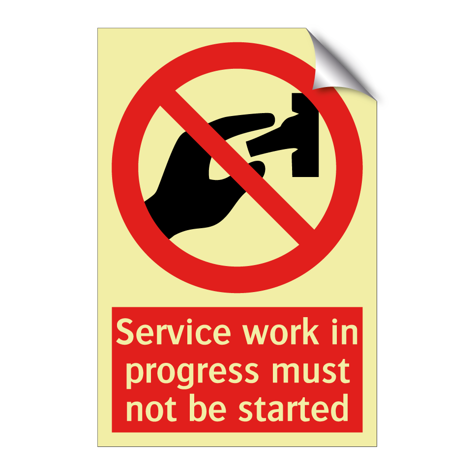 Service work in progress must not be started