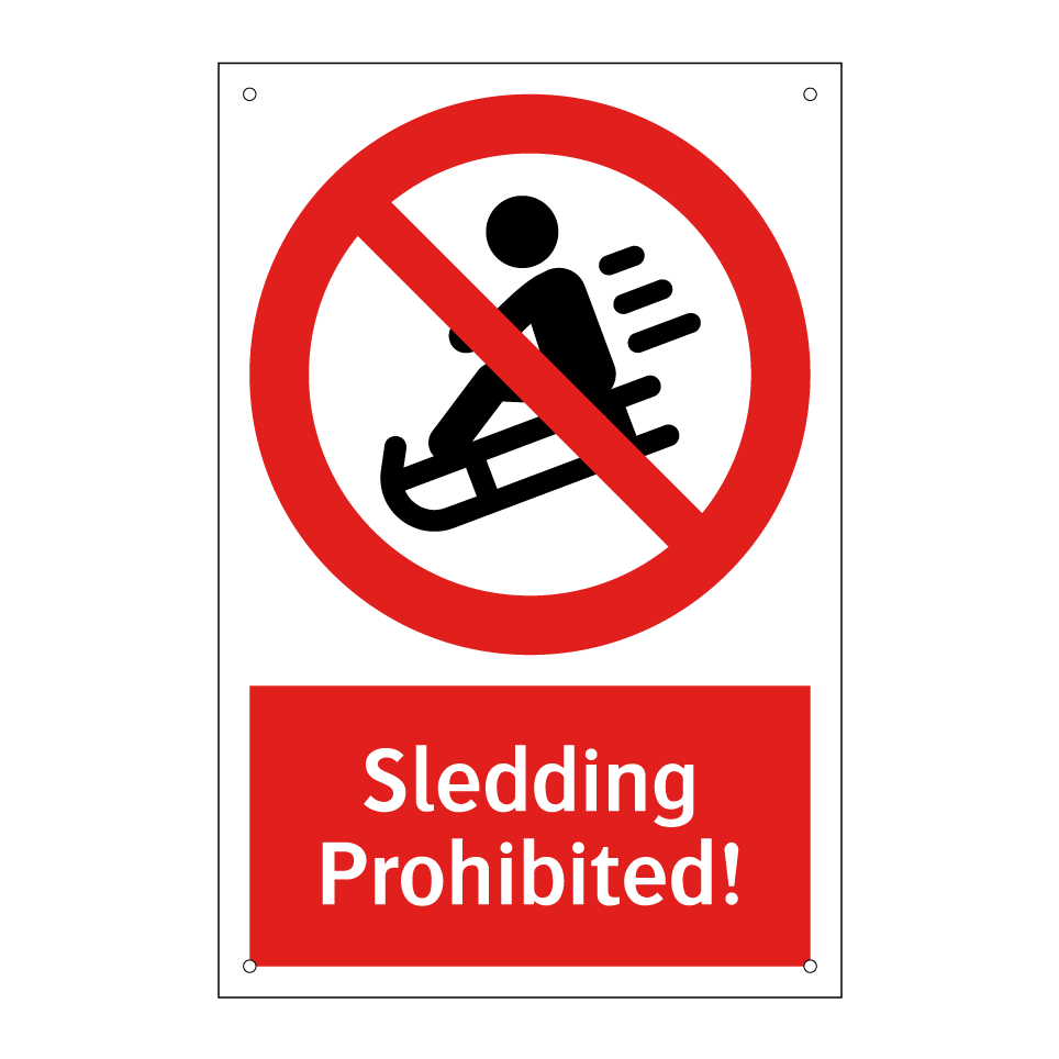 Sledding Prohibited!