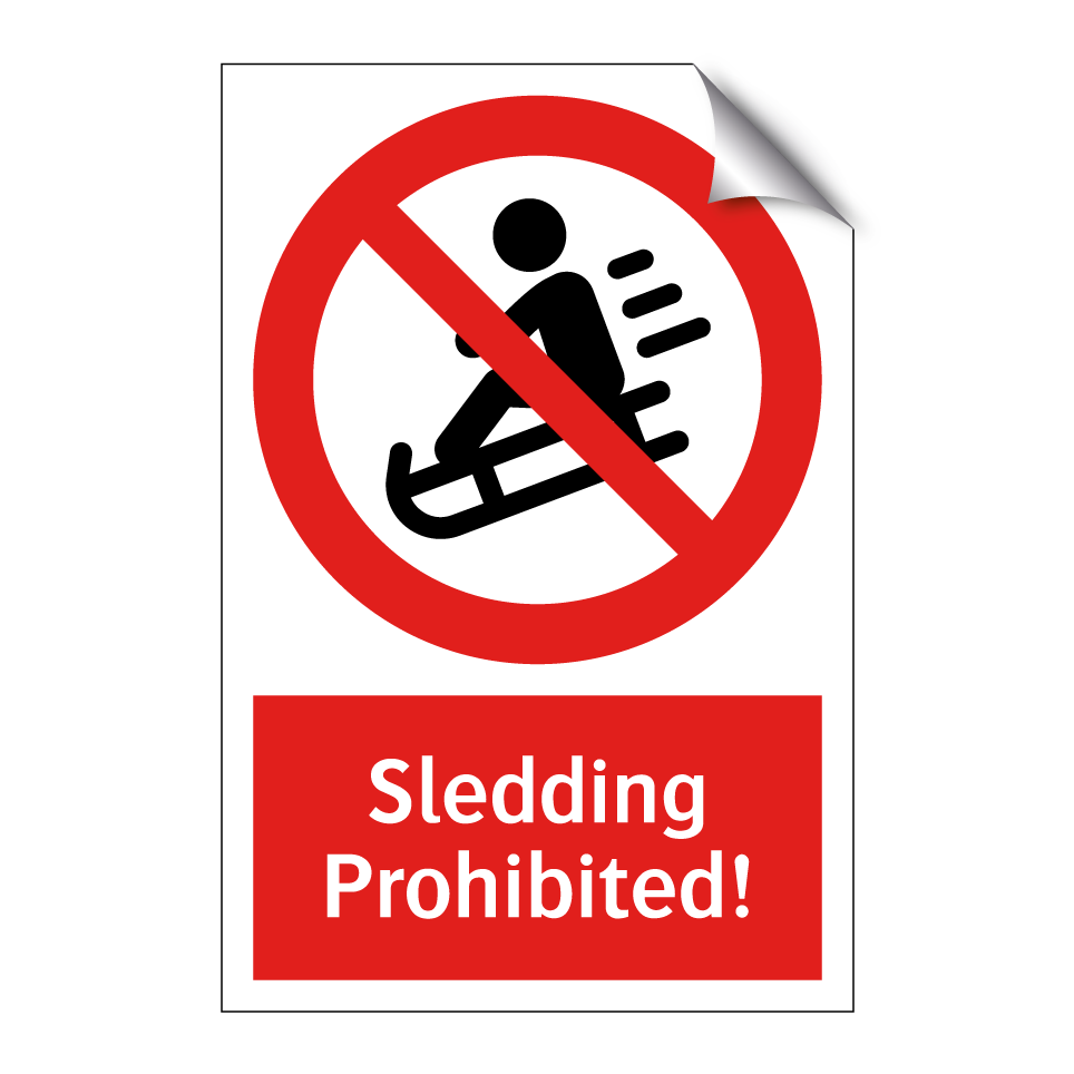 Sledding Prohibited!