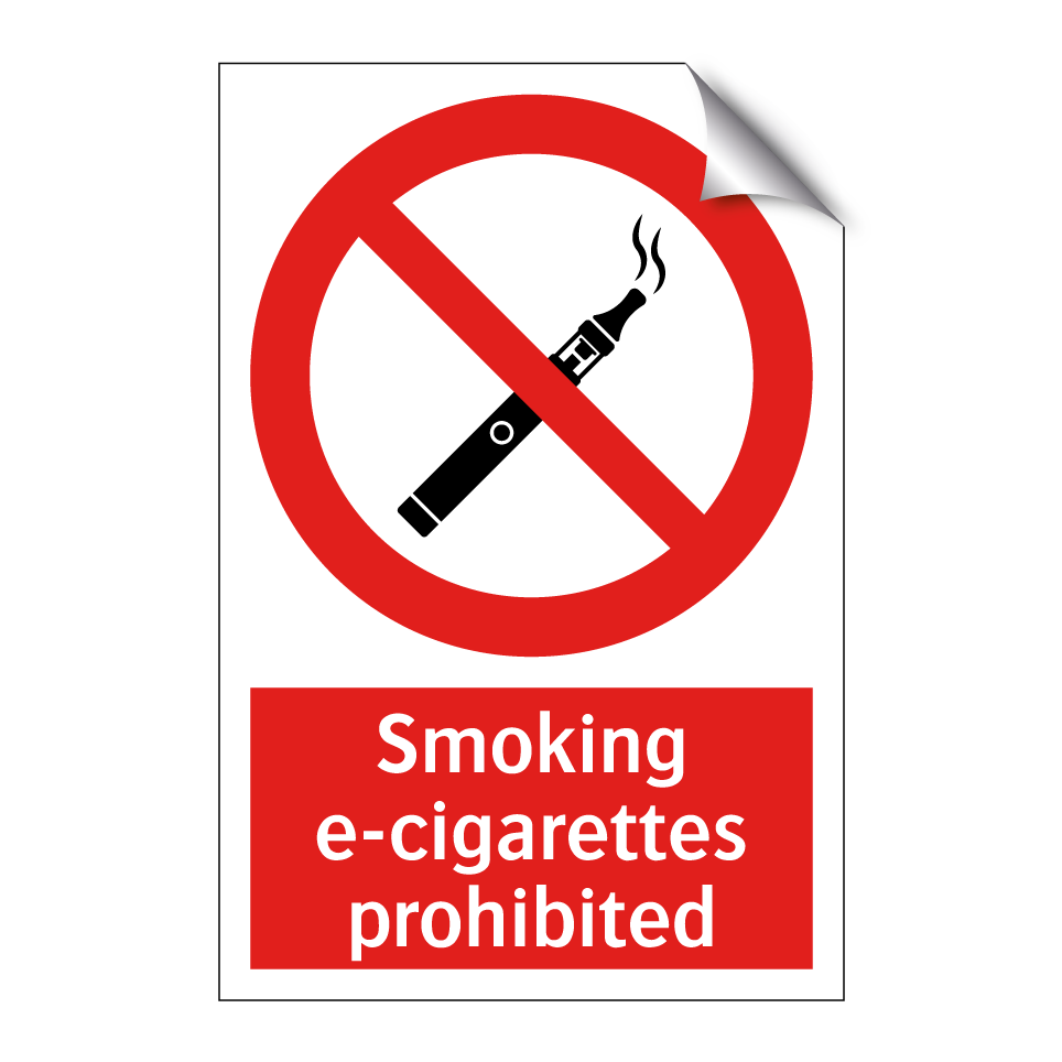 Smoking e-cigarettes prohibited
