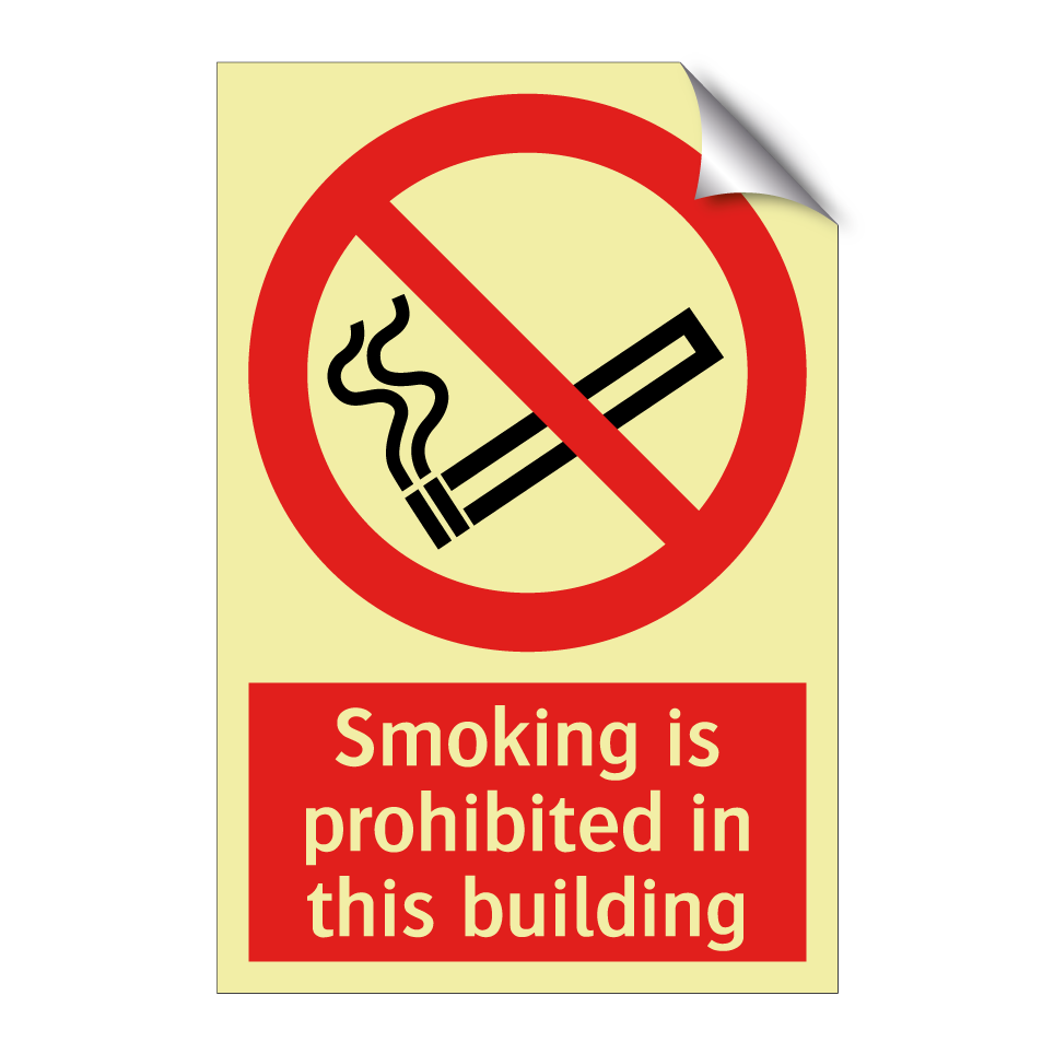 Smoking is prohibited in this building