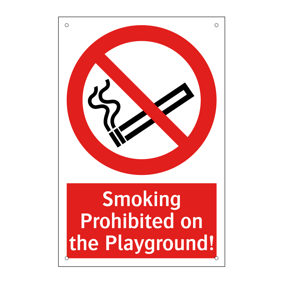 Smoking Prohibited on the Playground!