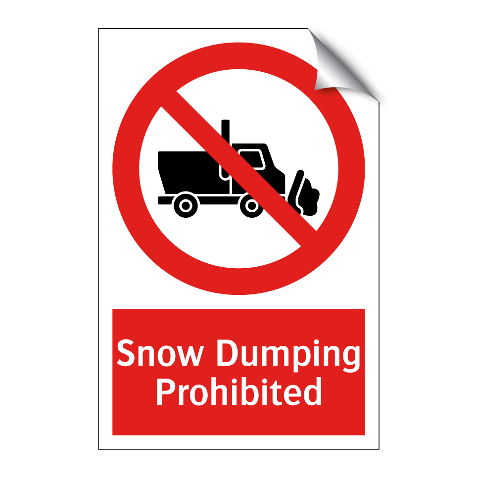 Snow Dumping Prohibited