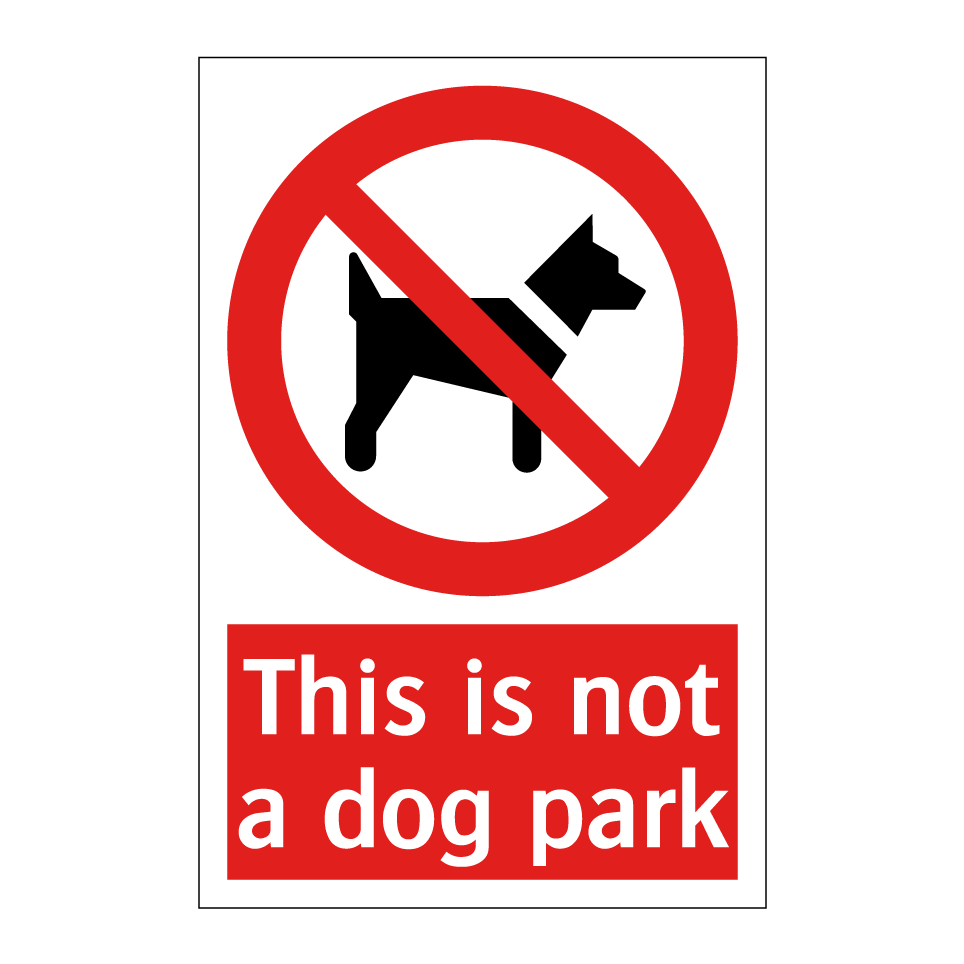 This is not a dog park