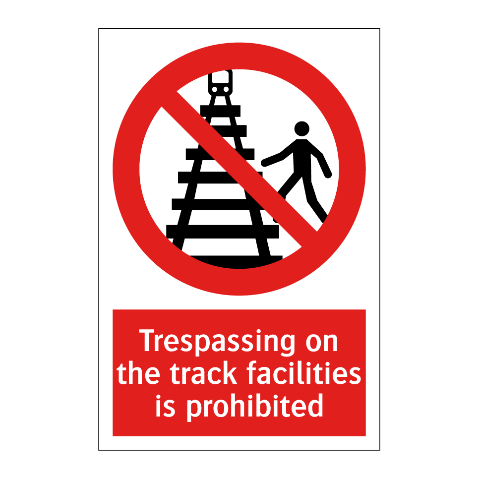 Trespassing on the track facilities is prohibited