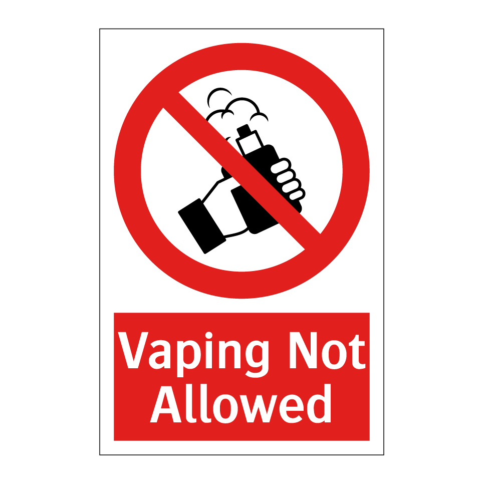 Vaping Not Allowed