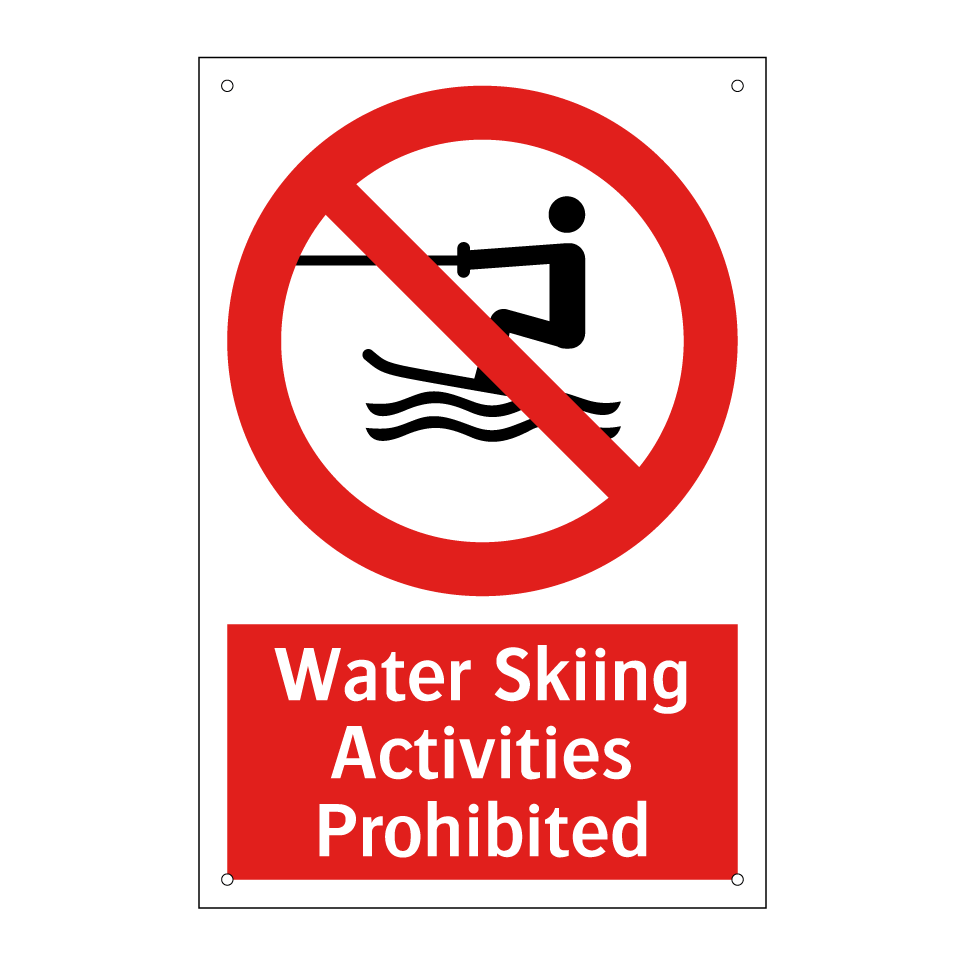 Water Skiing Activities Prohibited