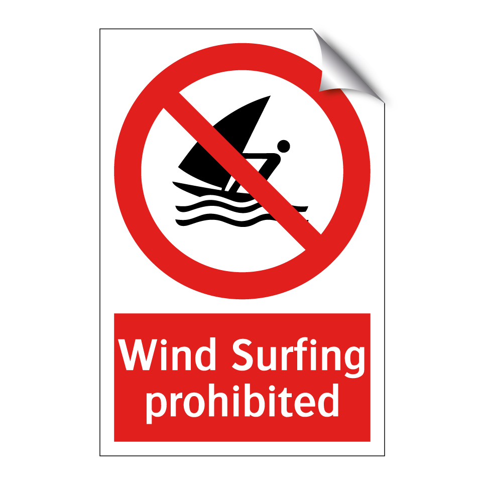 Wind Surfing prohibited