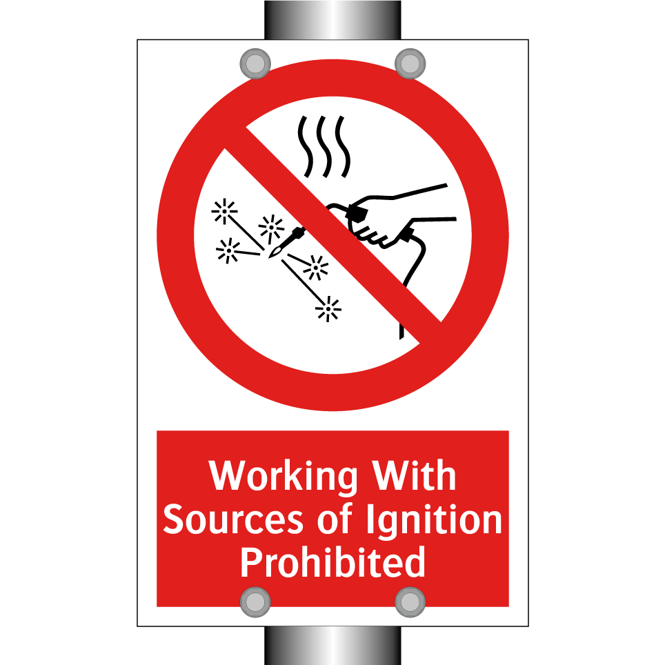 Working With Sources of Ignition Prohibited