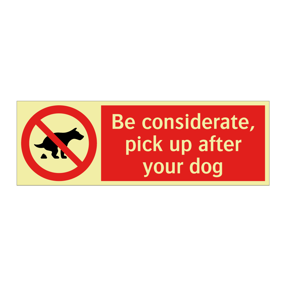 Be considerate, pick up after your dog