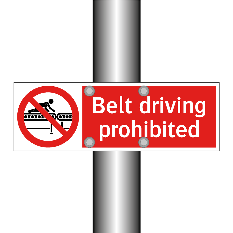 Belt driving prohibited