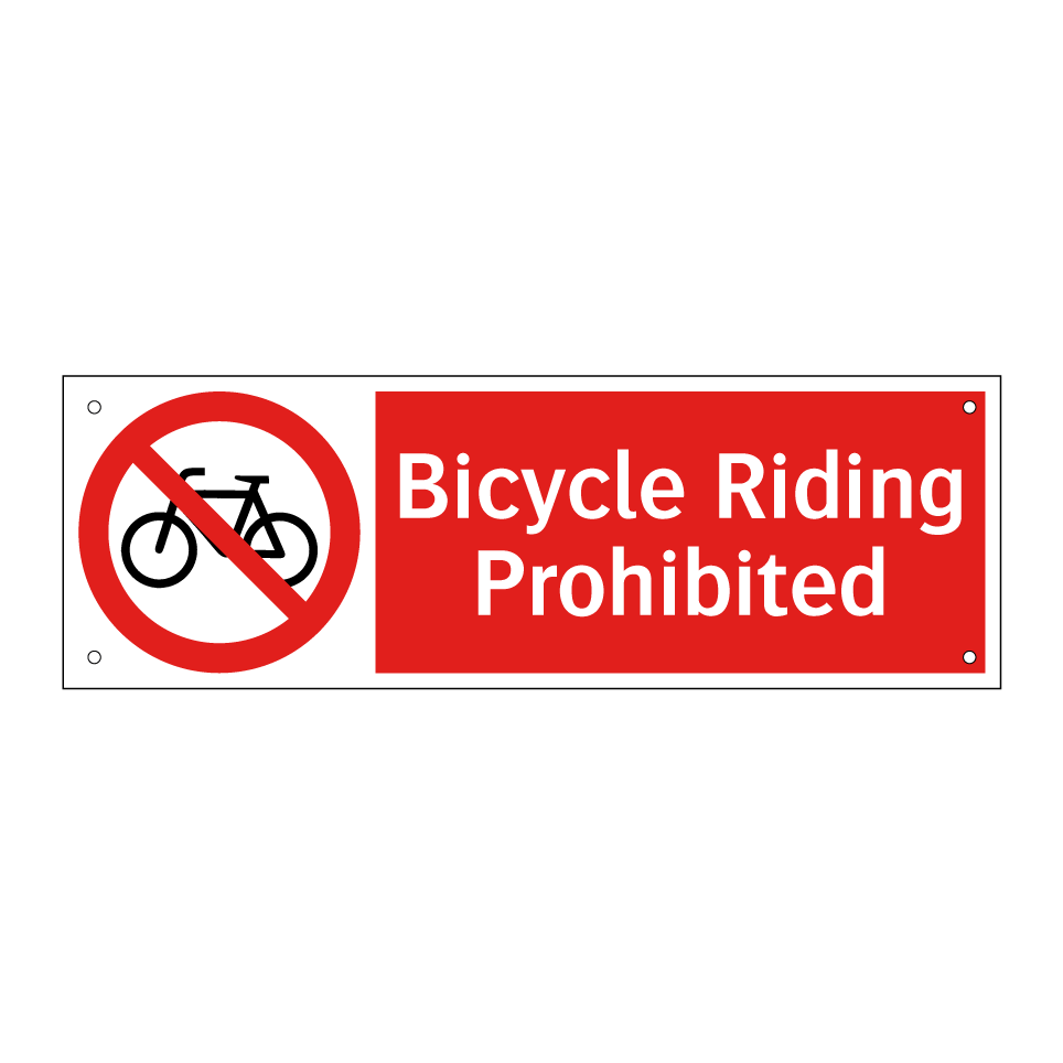 Bicycle Riding Prohibited