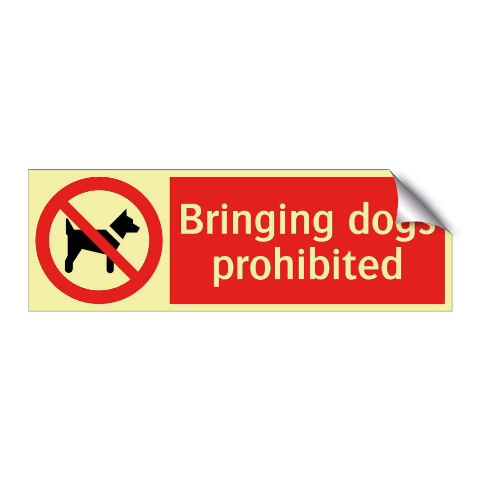 Bringing dogs prohibited