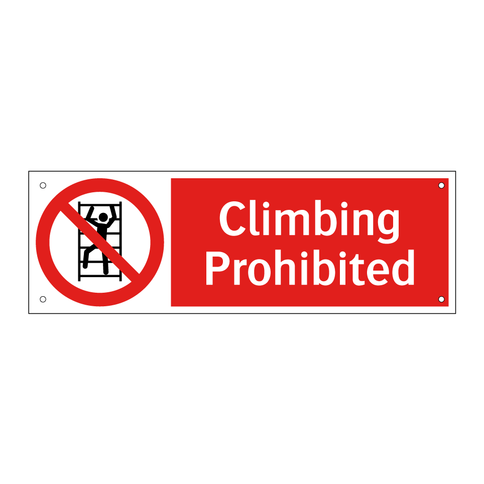 Climbing Prohibited