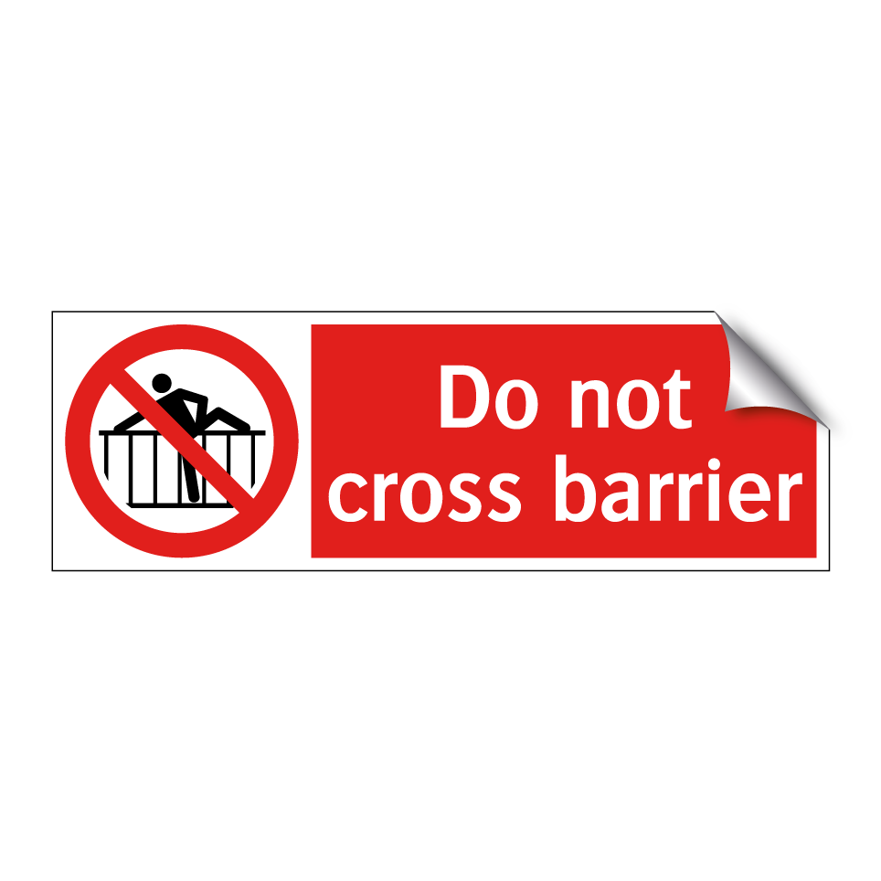 Do not cross barrier