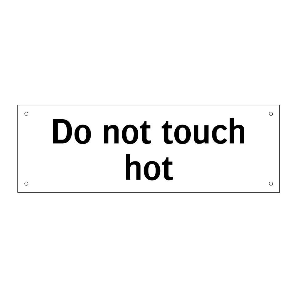Do not touch hot
