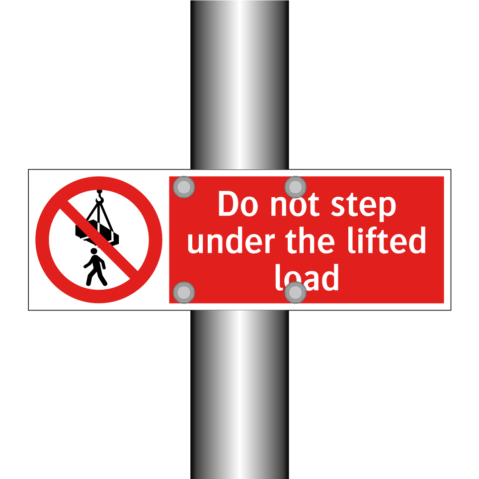 Do not step under the lifted load