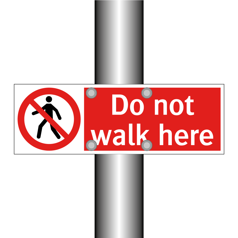 Do not walk here