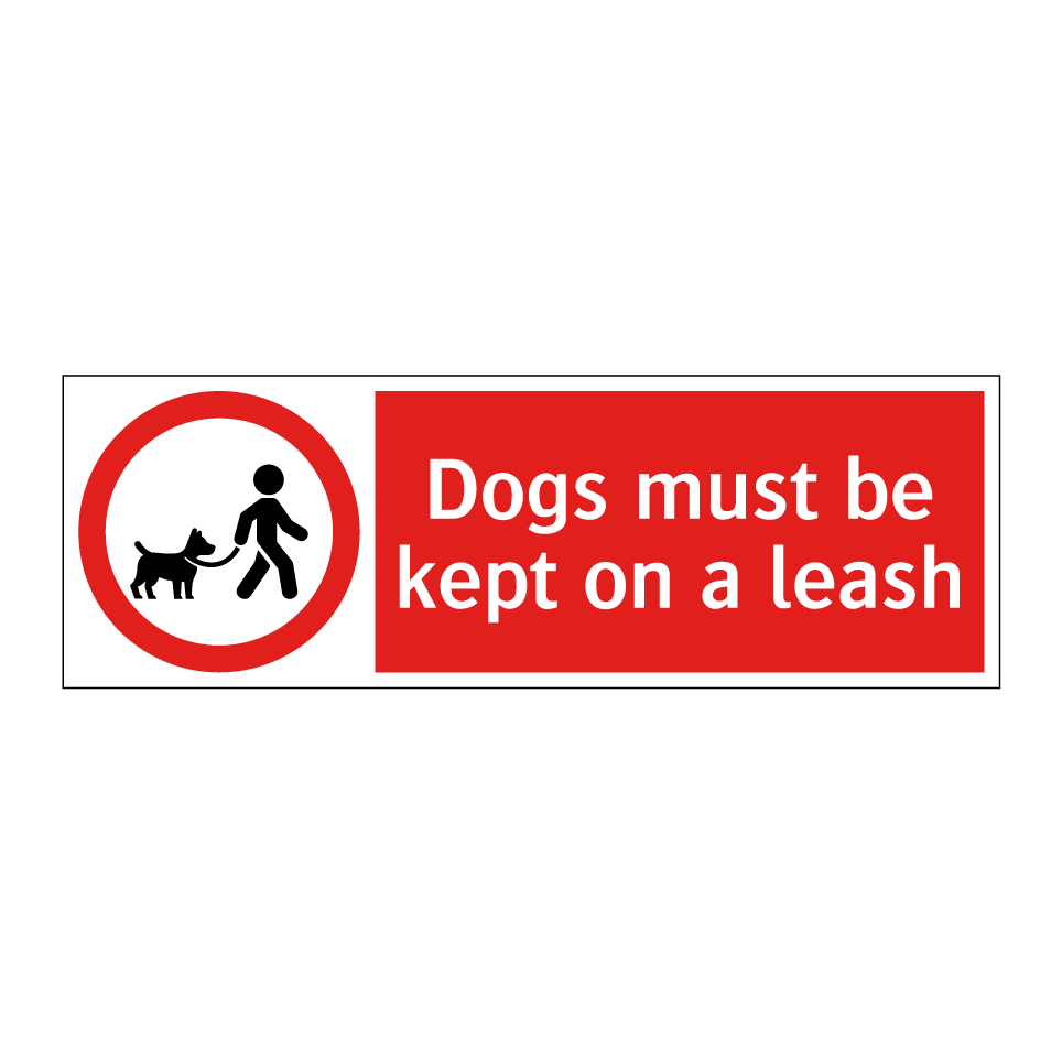Dogs must be kept on a leash