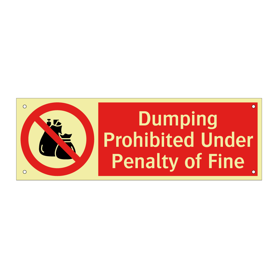Dumping Prohibited Under Penalty of Fine