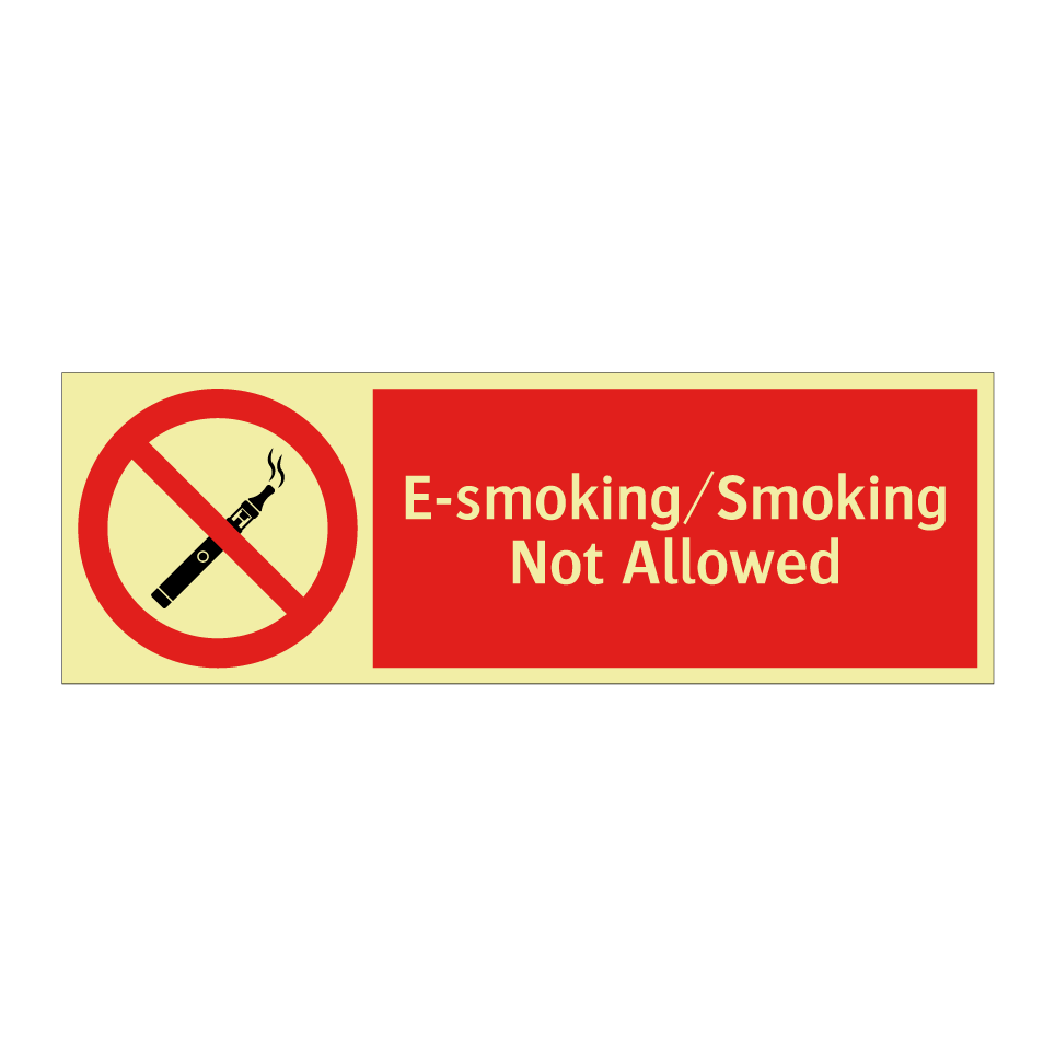 E-smoking/Smoking Not Allowed