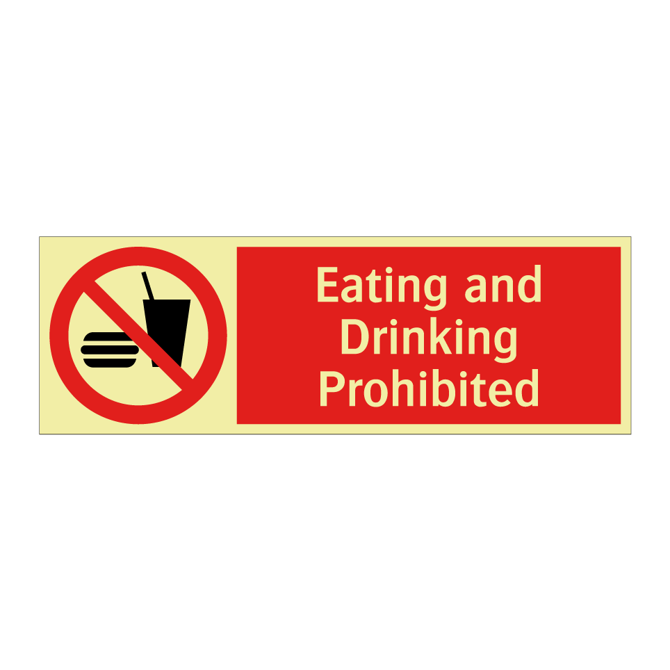 Eating and Drinking Prohibited
